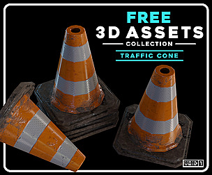 Traffic Cones 3D Model - Free 3d Assets Collection
