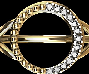 circle diamond ring stl verified