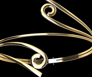elegant gold bracelet stl verified