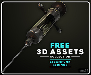 Steampunk Syringe - Free 3D Assets Collection