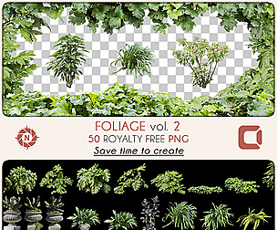 Foliage volume 2 - PNG Photo Pack