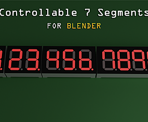 Controllable 7 Segment for Blender
