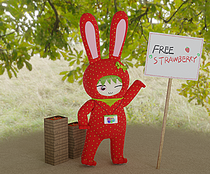 Strawberry Bunny Girl