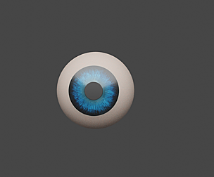 High poly cycles eye ball pupil prop
