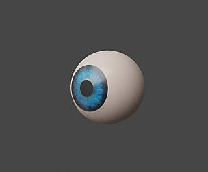 High poly cycles eye ball pupil prop