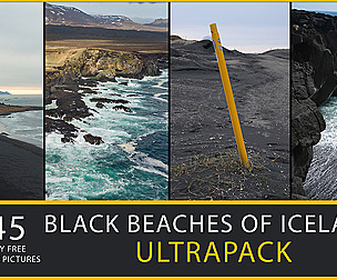 Black Beaches of Iceland Reference Pictures Pack