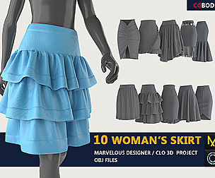 Woman clothing / 10 Type of skirt