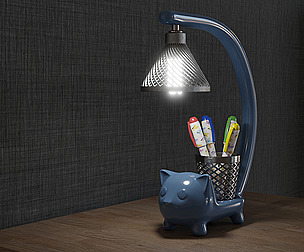 Cat-shaped desk lamp