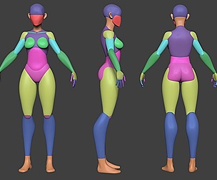 Stylized Female Basemesh