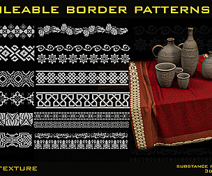 100 Ornamental Tileable Border Patterns-Vol03