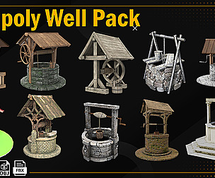 Low Poly Well Pack ( Bacemesh )