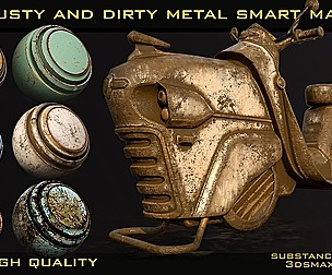 60 Rusty and Dirty Metal Smart Materials-Vol 02