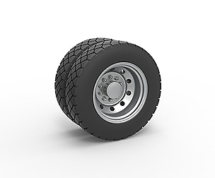 Double wheel 4 Scale 1 to 25