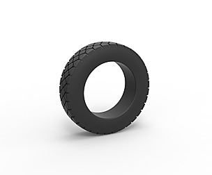 Truck tire 2 Scale 1 to 25