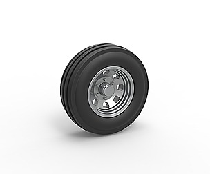 Front tractor wheel Scale 1 to 25