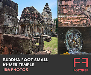 186 photos of Buddha Foot Small Khmer Temple