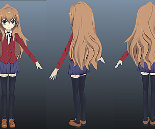 Aisaka Taiga TIGER DRAGON girl ACG animation MMD