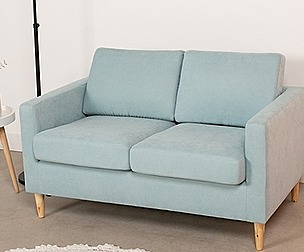 Cafe 2 person fabric sofa