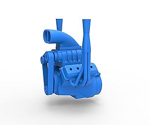 Engine V8 Version 2 Scale 1 to 25