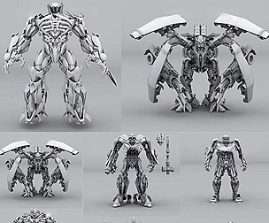 FFCG-H-22-06-0002 robots low poly base model pack