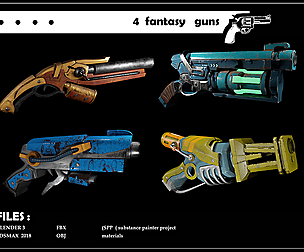 fantasy guns ( sci-fi guns)