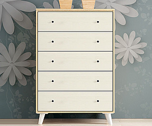 Mori 800 5-tier chest of drawers series