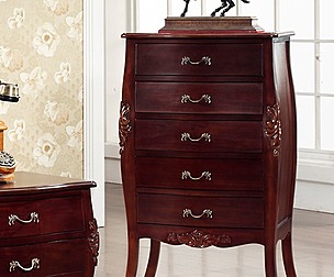 Bombay 5-tier antique storage drawer