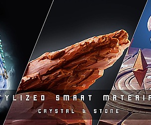 Stylized Smart Materials Stone & Gem