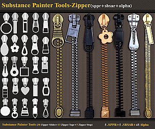 Substance Painter Tools-Zipper (sppr-sbsar-alpha)