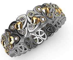 celtic knot diamond ring stl verified