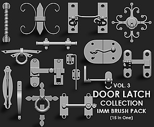 Door Latch IMM Brush Pack 15 in One vol. 3