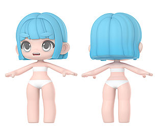 Tia : Chibi basemesh