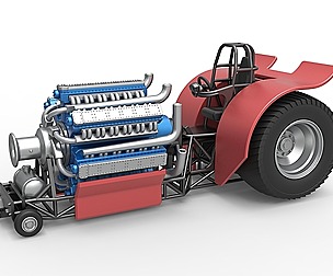 Pulling tractor 42 cylinder engine 1:25