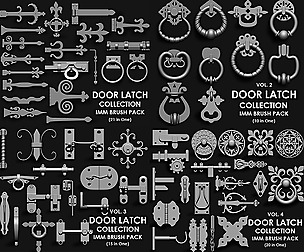 DOOR LATCH MEGA PACK (4 IN ONE - 66 BRUSHES)