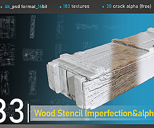 183 Wood Stencil &Alpha+20 Free Crack Alpha Vol.02