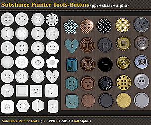 Substance Painter Tools-Button (SBSAR-SPPR-Alpha)