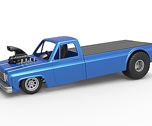 Pulling truck 2wd Scale 1:25