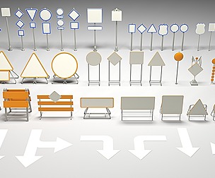 Road Signs - 51 pieces