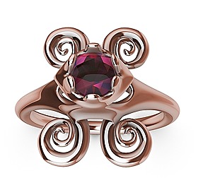 HORN DIAMOND RING STL VERIFIED
