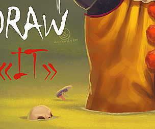 Paintning "It"