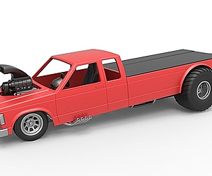 Pulling truck 2wd 2 Scale 1:25