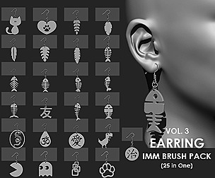 Earring IMM Brush Pack (25 in One) Vol.3