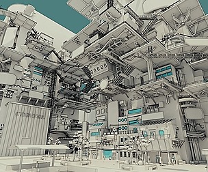 Cyberpunk City KitBash