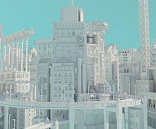 Cyberpunk City Scene Kitbash