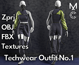 Techwear No.1 : Marvelous Designer + Clo3d