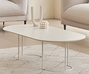 Flat Living Oval Sofa Living Room Table 1200