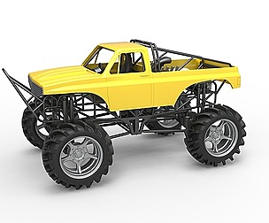 Mud truck Scale 1 to 25