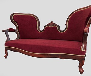 Victorian living room sofa