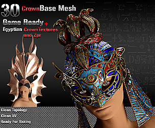 30 Base Mesh-Vol5_Crown (Game Ready)