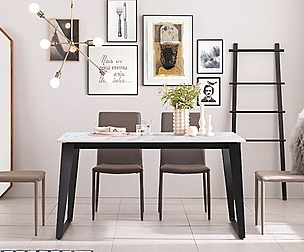 Ceramic Dining Table Set for 4